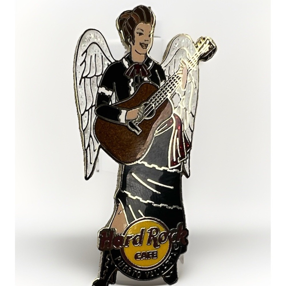 Hard Rock Cafe Puerto Vallarta Angel Guitar Girl Pin LE 300